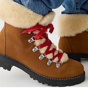 GORGEOUS J.CREW FAUX FUR NORTIC BOOTS! Brand new! Extra set of laces included